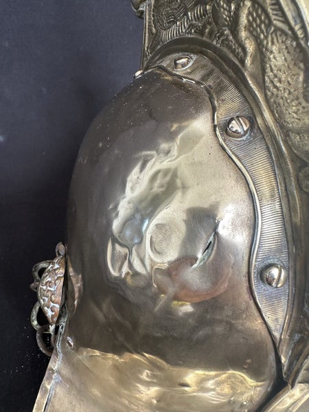 Brass Fireman’s Helmet - authentic antique Carousel 2