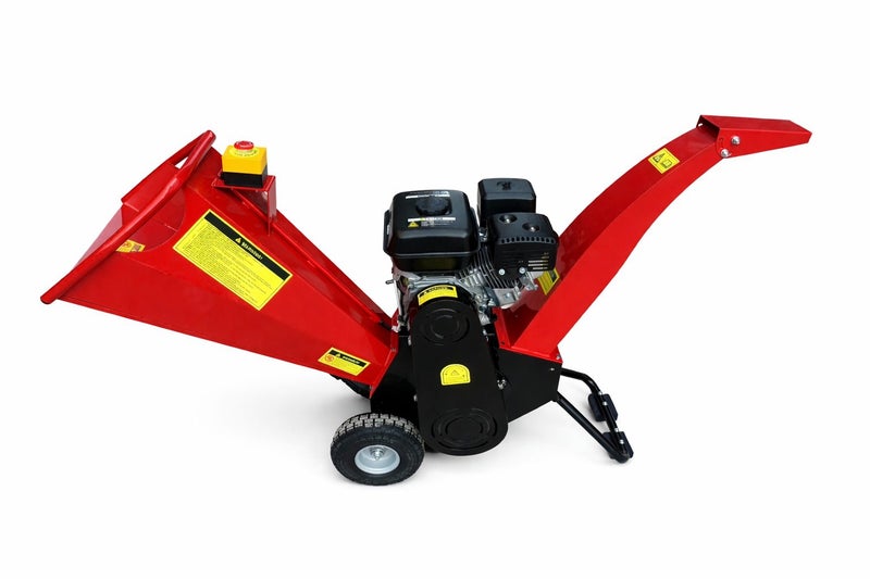 WOOD CHIPPER 7.5HP 4 STROKE PETROL ENGINE MULCHER SHREDDER 4" 100MM CAPACITY Carousel 5