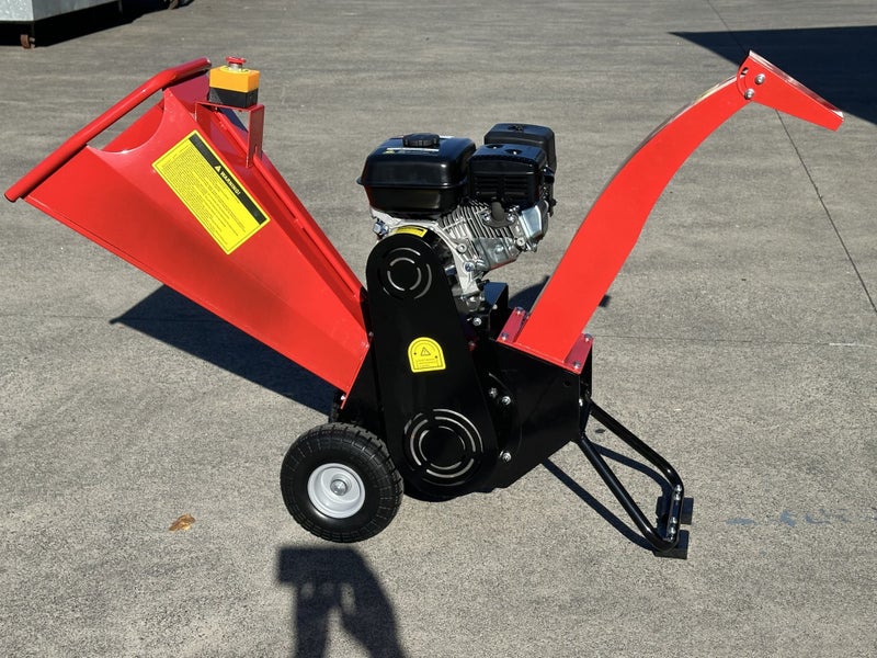 WOOD CHIPPER 7.5HP 4 STROKE PETROL ENGINE MULCHER SHREDDER 4" 100MM CAPACITY Carousel 2