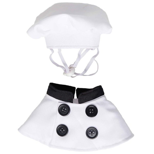 Dog Chef Costume Hat Set Pet Clothing Porch Goose Halloween Cosplay Carousel 1