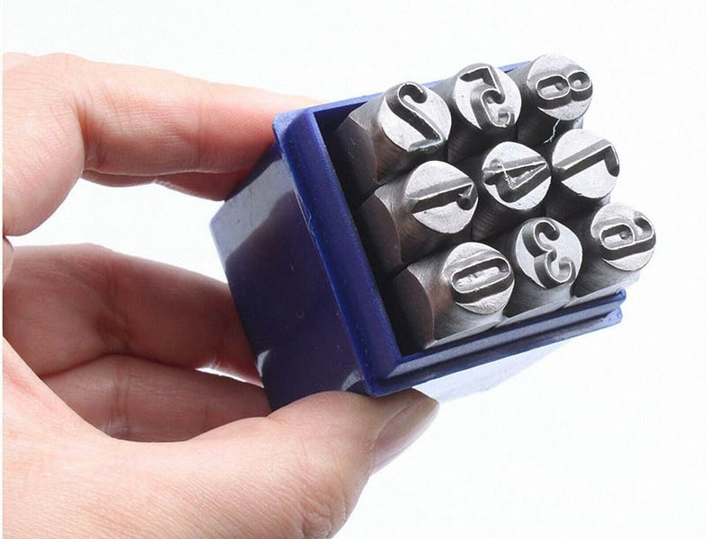 Number Punch Stamp 9 Pcs Carousel 8