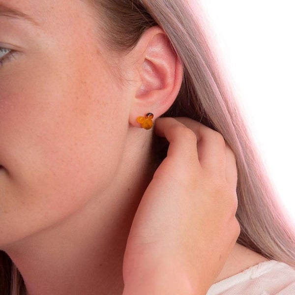 Disney Couture Kingdom Stainless Steel - Mickey Mouse Tortoise Shell - Stud Earr Carousel 2