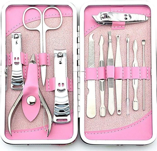 Travel Mini Nail Set 12pcs Manicure Set Pedicure Scissor Cuticle Knife Endosc Carousel 1