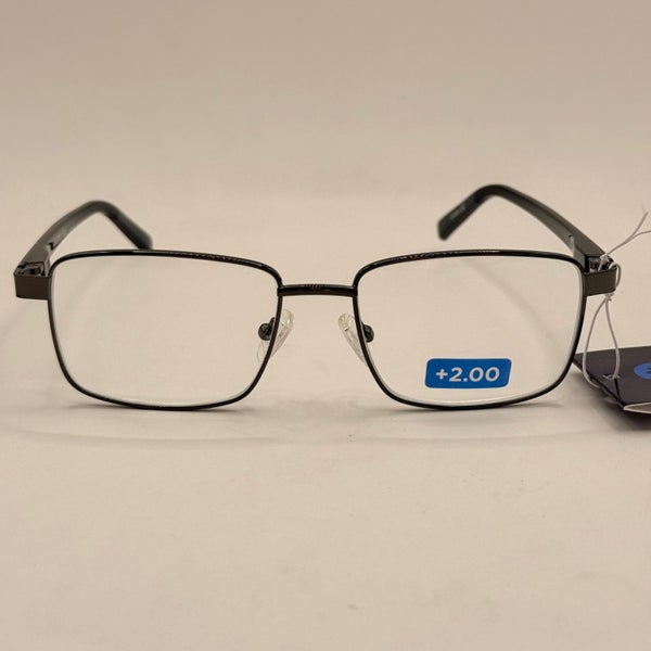 Insight Optics +2.00 Reading Glasses - Sleek Metal Frame Carousel 2