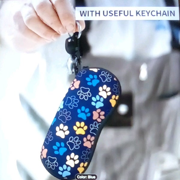 THE CATTAGE - Cute Cat Eye Glasses Case(Soft, Slim, With Clasp & Zip Carousel 2