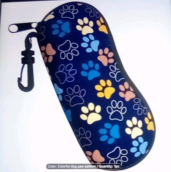 THE CATTAGE - Cute Cat Eye Glasses Case(Soft, Slim, With Clasp & Zip Carousel 1