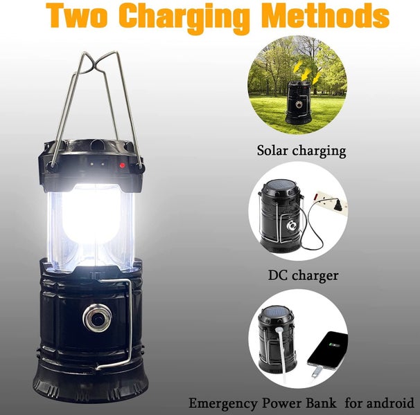 1PCS Solar Camping Lantern for Power Outages - USB Rechargeable Lamp Camping Carousel 5