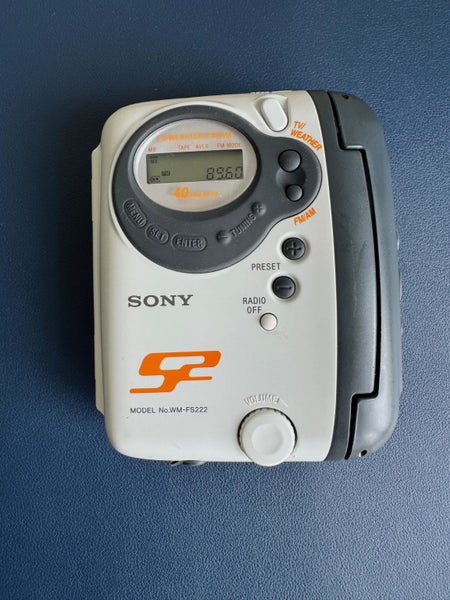 Sony Walkman S2 WM-FS222 Cassette Player - Digital Tuning Radio Carousel 1