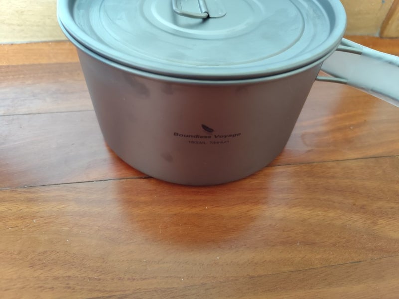 Titanium ultralight camping pot. 1800ml Carousel 2