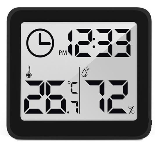 Multiultifunctional - Temperature & Humidity Monitor (Black) Carousel 1