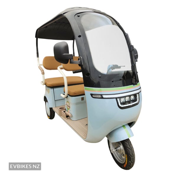 Covered Electric Tricycle TM8+ Plus Mobility, golf cart, Red or Blue Carousel 2