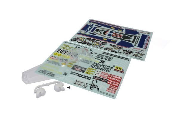 Kyosho SCB006 Turbo Scorpion clear body with decals Carousel 1
