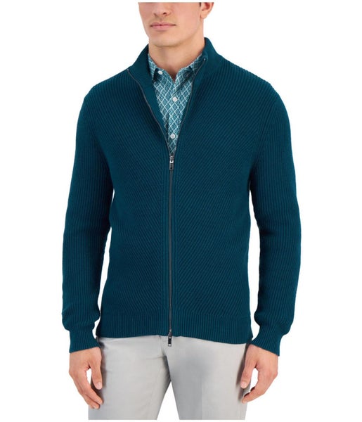 Alfani Mens Heavy Rib Knit Sweater Carousel 1