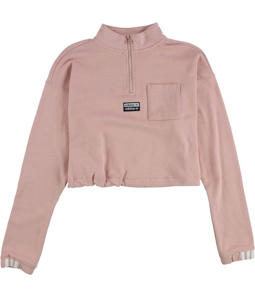 Adidas Womens Originals Vocal Crop Half-Zip Sweatshirt Carousel 1