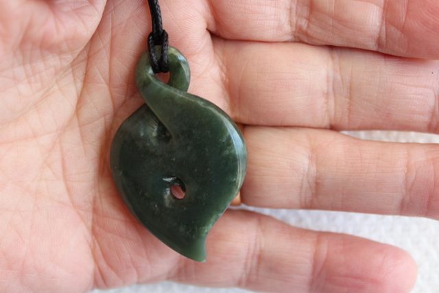 BEAUTIFUL KORU-TWIST ** INANGA FLOWER POUNAMU ** #218 Carousel 2