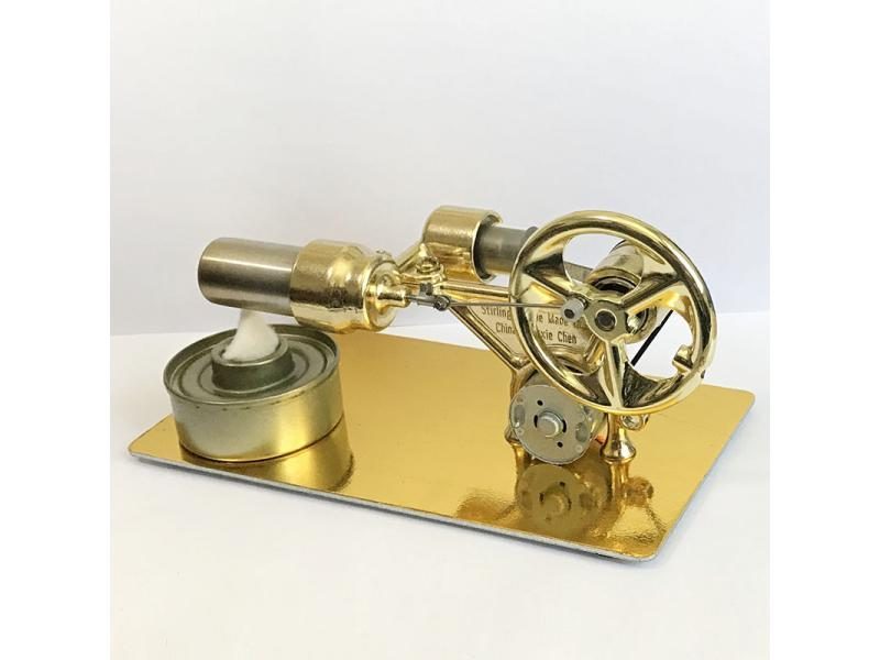 Steampunk Mini Hot Air Stirling Engine Motor Model Stream Power Physics Carousel 2
