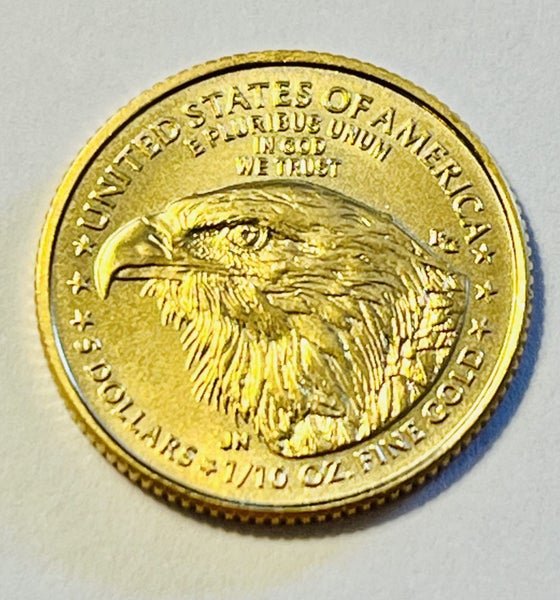 1/10 oz American Gold Eagle .9167 Gold BU Coin (Variable Year) Carousel 2