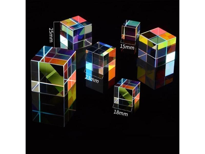 Optical Glass X-cube Dichroic Cube Design Cube Prism RGB Combiner Splitter Carousel 4