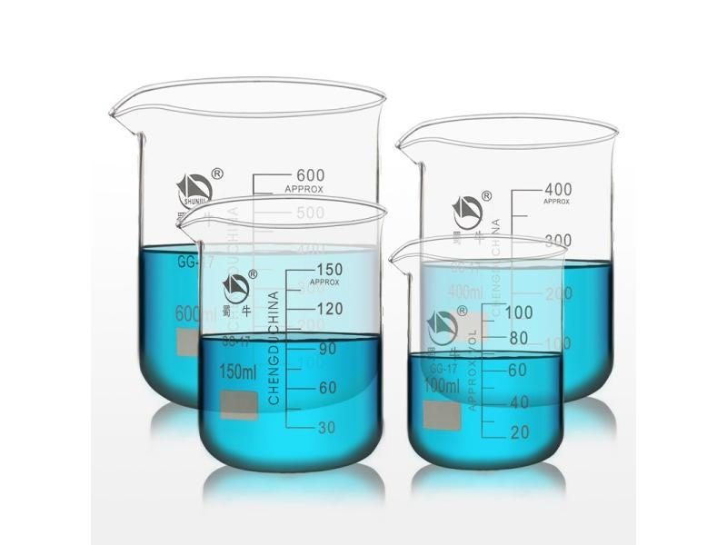 Different Sets Lab Heat-resist Scaled Measuring Cup Borosilicate Glass Carousel 4