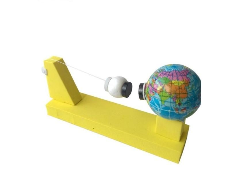 DIY Earth Moon Gravity Geography Model Kids Scientific Experiment Teaching Toys Carousel 4