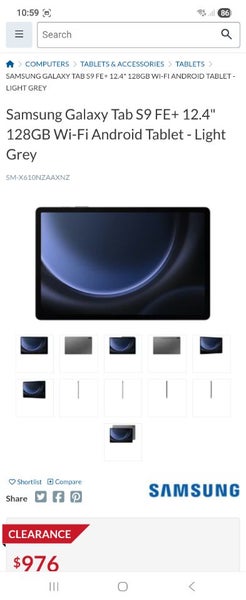 Samsung tablet S9 FE + Carousel 4