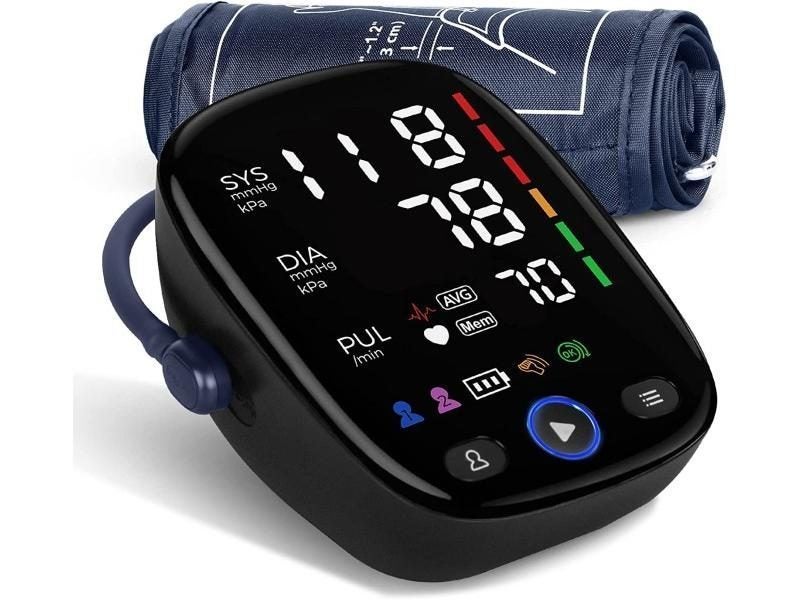 Kingclinic Blood Pressure Monitor Upper Arm Automatic BP Cuff Machine With LED Carousel 1