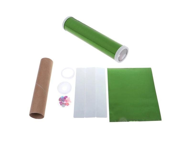 DIY Colored Rotating Kaleidoscope Kits Science Experiment Educational Craft Kid Carousel 4