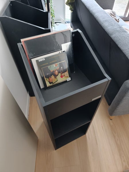 $1 RESERVE - Glorious Record Rack 330 black LP vinyl stand Carousel 1