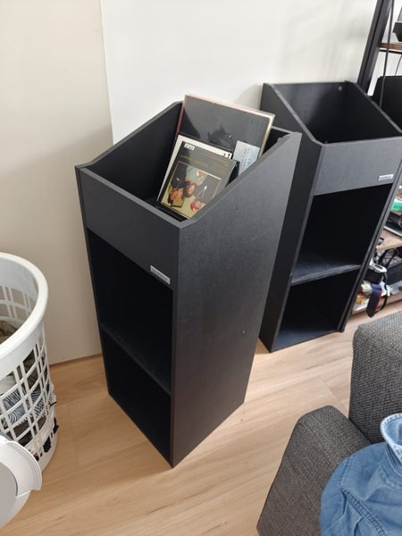 $1 RESERVE - Glorious Record Rack 330 black LP vinyl stand Carousel 4