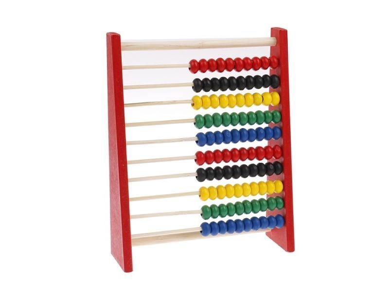 Intelligence Development Wooden Abacus For Kids Mathematics For 3-6 Year Olds Carousel 1