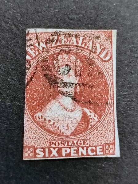 "$1 RESERVE! IMPERF FFQ 1855 6d R/BROWN DAVIES PRINT SG43 *CV $280"!!! Carousel 1