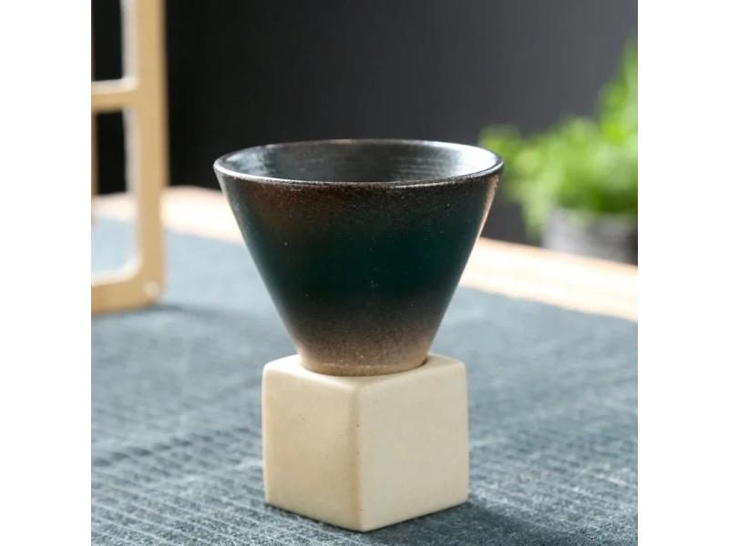 1pcs 200ml/150ml Ceramic Coffee Mug Tea Cup Carousel 3