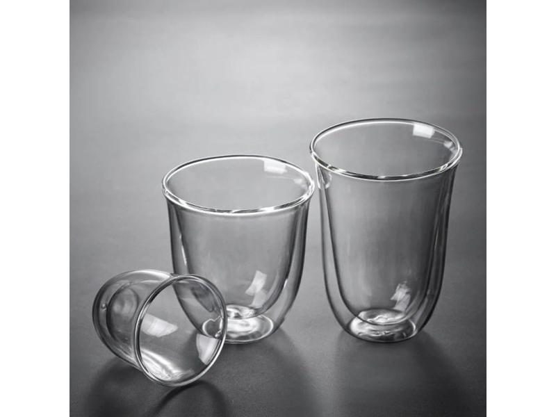 Double Wall Glass Cup Transparent Clear Heat Resistant Tea Drink Cups Mini Carousel 3