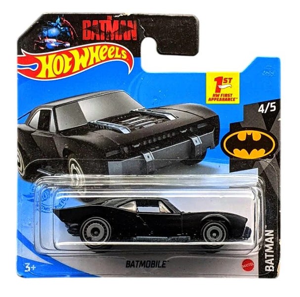 Hot Wheels Batman Batmobile Car Short Card Carousel 1