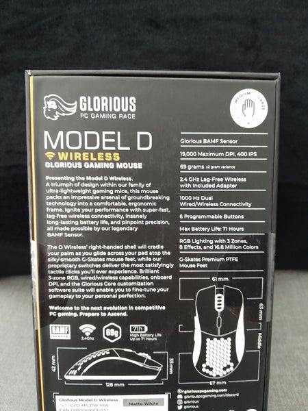 Glorious Model D Wireless Mouse **brand new** Carousel 2