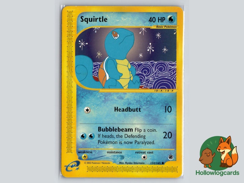 Squirtle (132/165) - Expedition - Umemoto - WOTC - e-Reader Carousel 1
