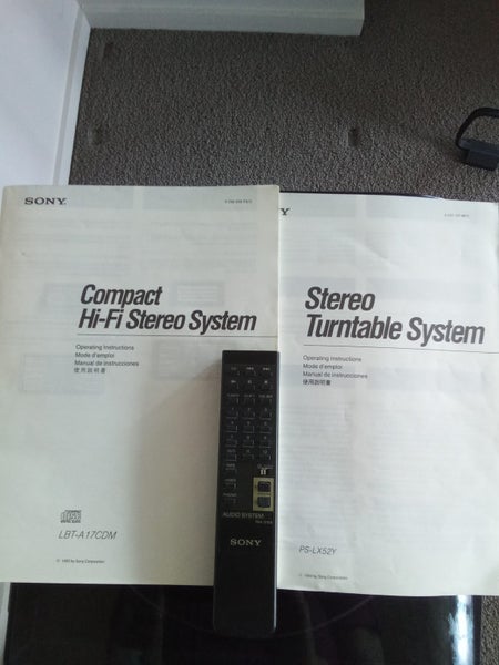 Sony Compact Hi Fi Stereo System with Turntable Carousel 8