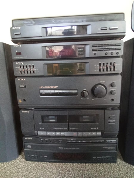 Sony Compact Hi Fi Stereo System with Turntable Carousel 1