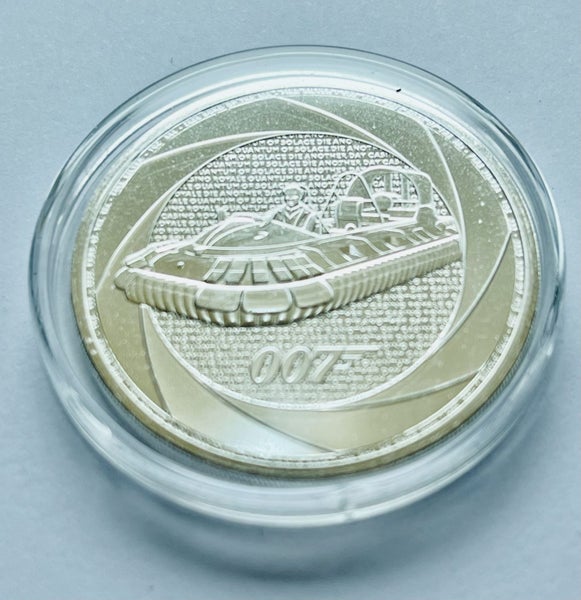 2025 1 oz Great Britain James Bond Of The 2000's .999 Silver BU Coin Carousel 1