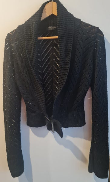 Ladies Sparkle Cardigan With Buckle Detail Size 8 / 10 As New Carousel 1