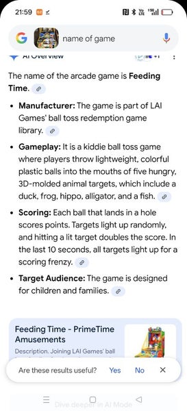 LAI Feeding Time Arcade Game Carousel 4