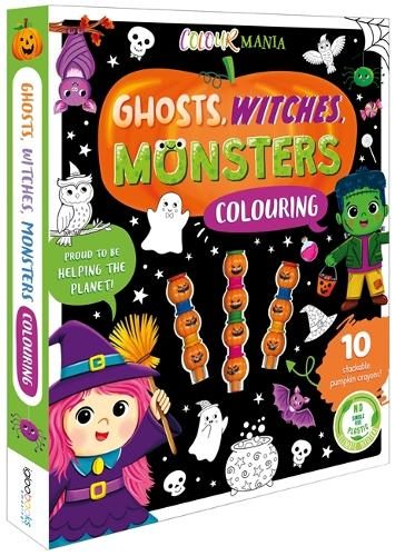 Ghosts, Witches, Monsters Colouring By Igloo Books Ltd ISBN 9781837954964 Carousel 1