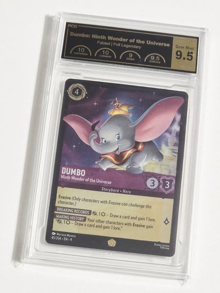 Disney Lorcana Fabled - Dumbo 45/204 - Legendary Foil - PCG 9.5 Gem Mint Carousel 1