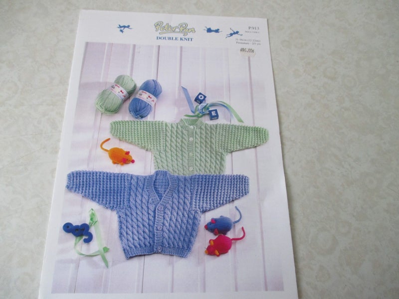 NEW Baby Knitting Pattern - Peter Pan Cardigans Carousel 1