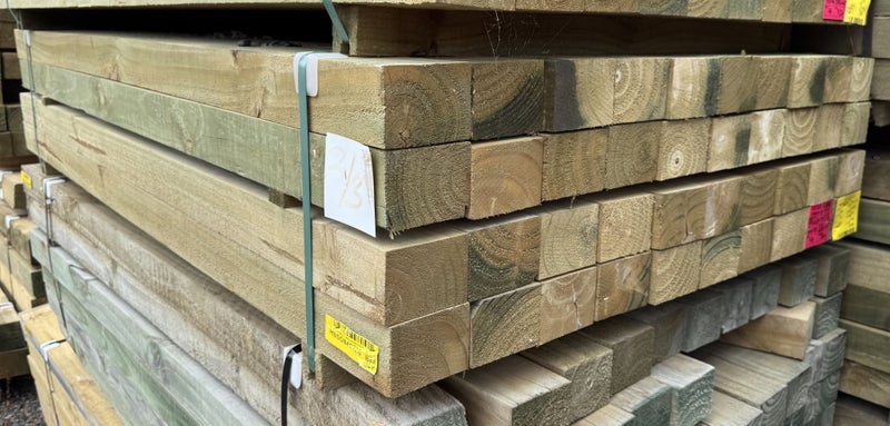 PINE, POSTS, 100 x 75mm, No2, ROUGH SAWN, H4 TREATED - 72m - TBT2357 Carousel 1