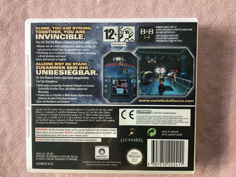 Nintendo DS STAR WARS Lethal Alliance Carousel 2
