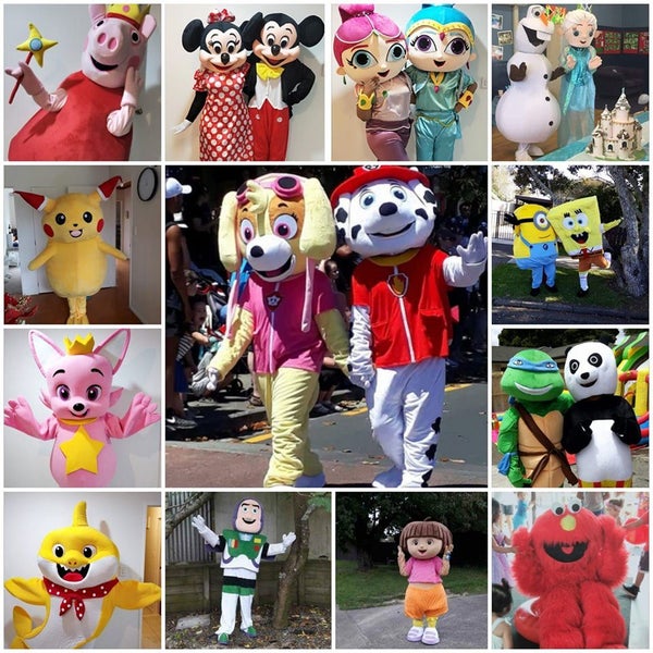 Cartoon character entertainers Carousel 12