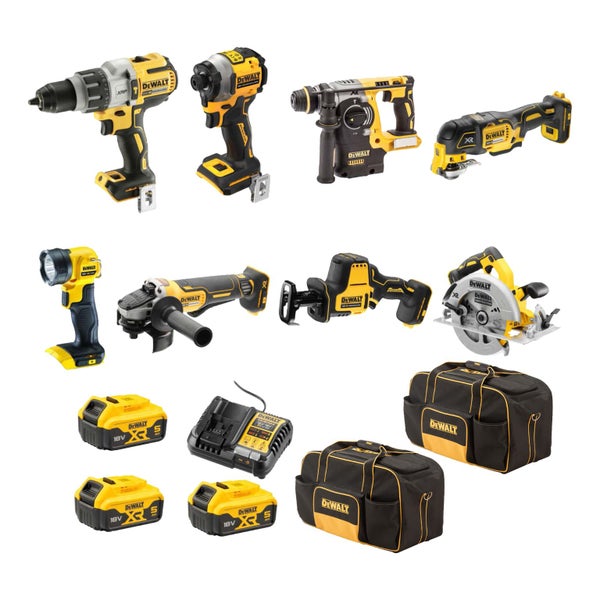 DEWALT Cordless Combo Kit Brushless 8pc 18V 5Ah Carousel 1
