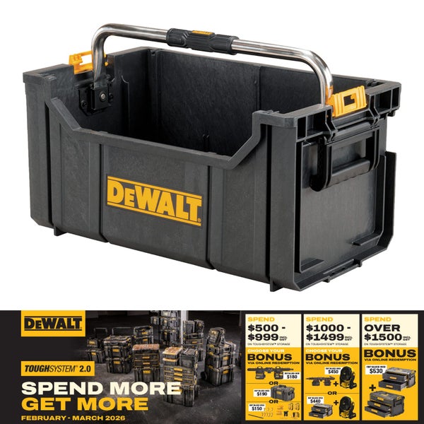 DEWALT TOUGHSYSTEM Open Tote with Handle Carousel 1