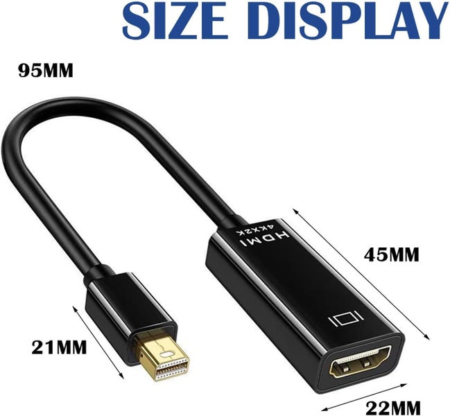 4K DisplayPort To HD-compatible Adapter C Display Port Male Mini hdmi female Carousel 1